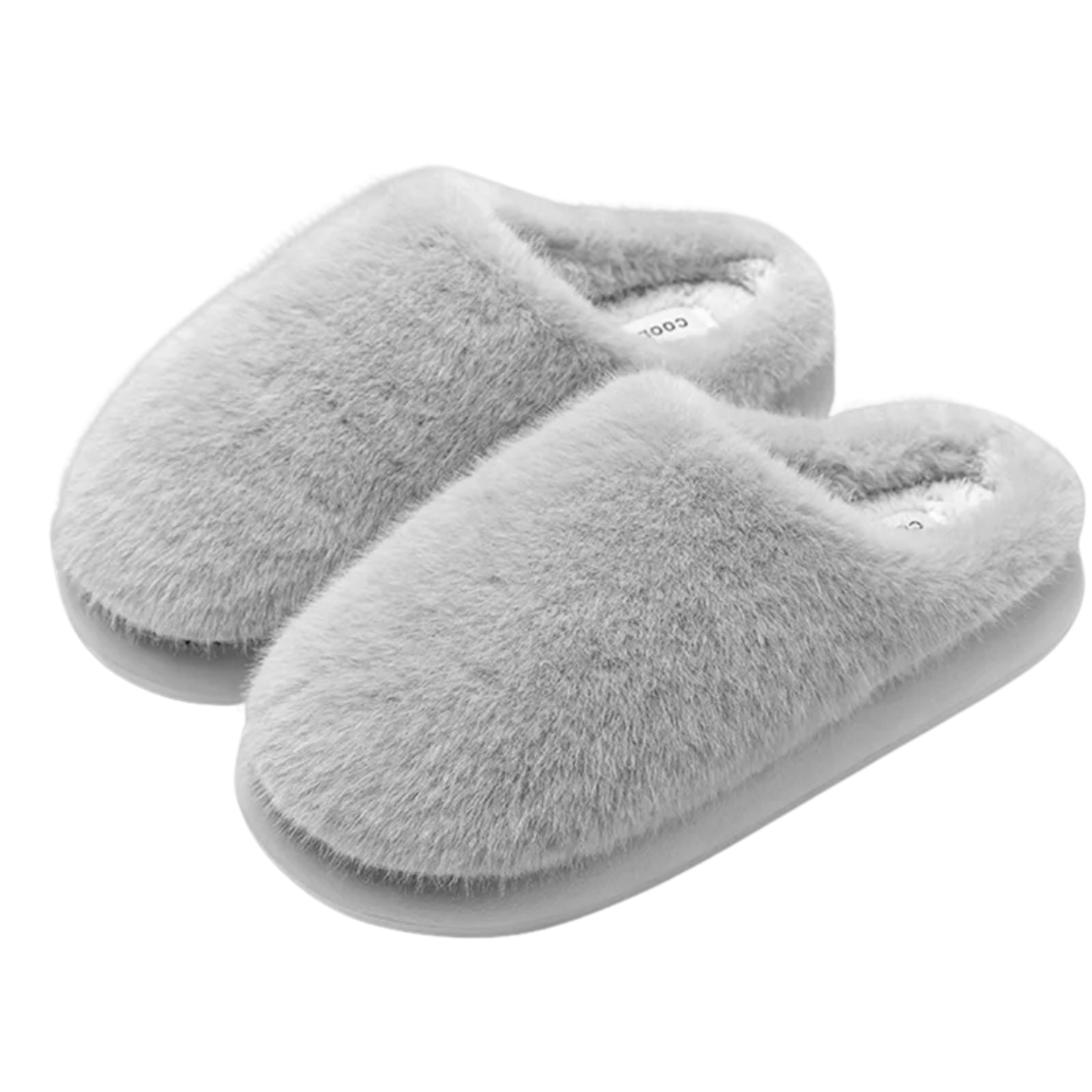 Mule chausson en peluche fourrée pour femme - Roxane
