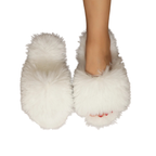 Mule chausson peluche fourré pour femme - Élénaïs