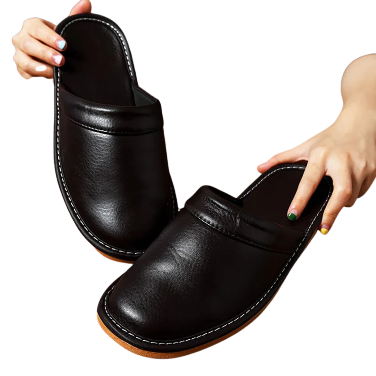 Mule en cuir pour femme - Naéline