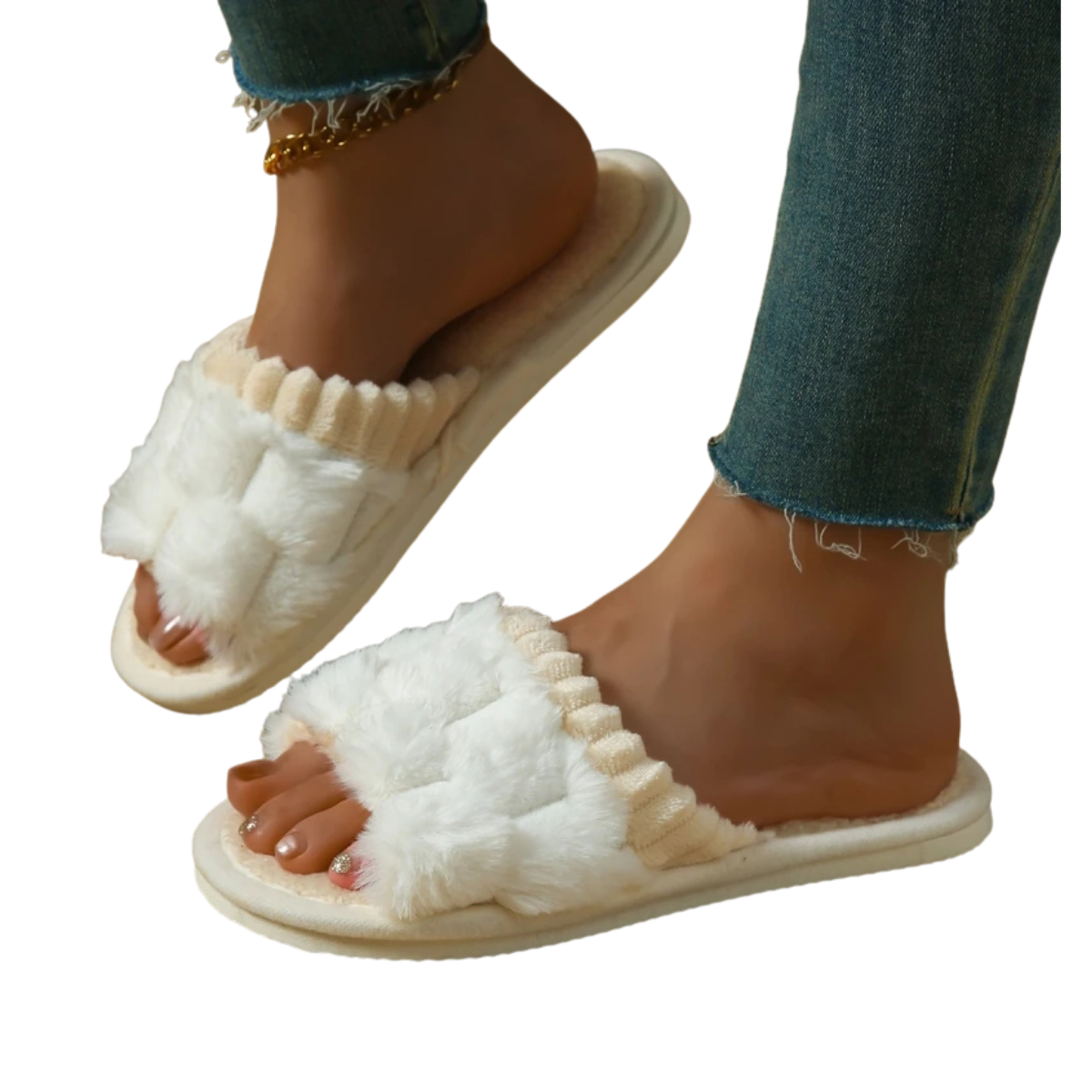 Mule chausson chaud fourré pour femme - Danaé