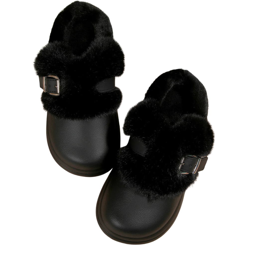 Mule chausson sabot fourré pour femme - Théane