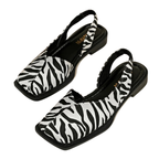 Mule cuir bout carré pour femme - Maëlys