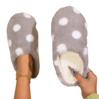 Mule chausson à motif fourré pour femme - Ésmée