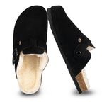 Mule confort en daim pour femme - Yséa