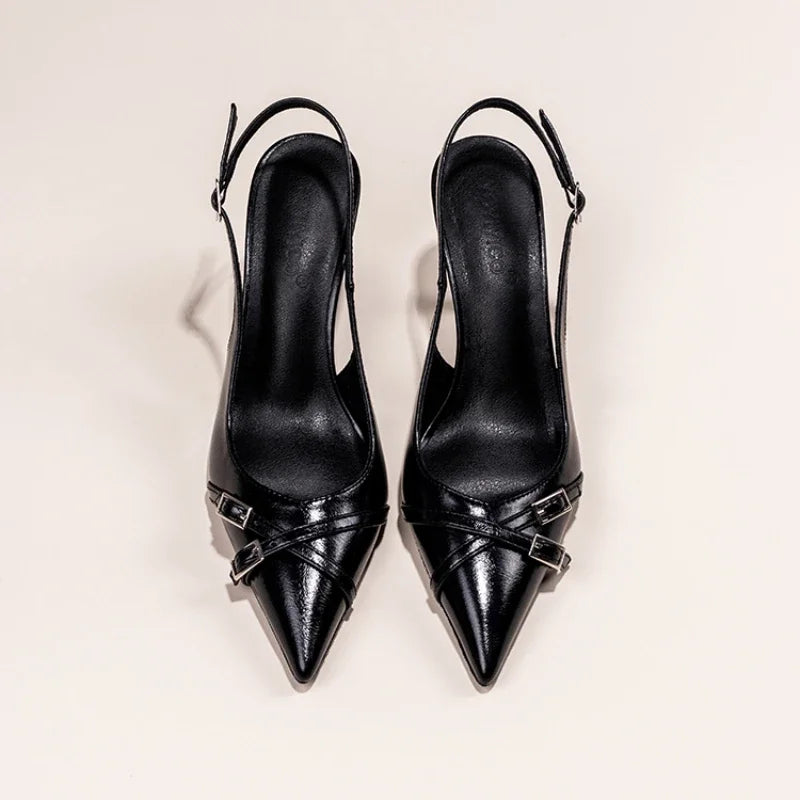 Mule femme à talon élégante - Héloïse