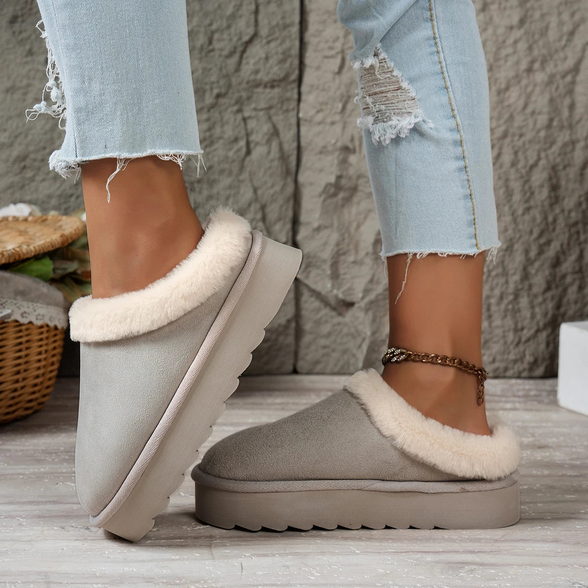 Mule confort molletonnée pour femme -  Althéa