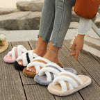 Mule chausson moelleux fourré pour femme - Cyrielle