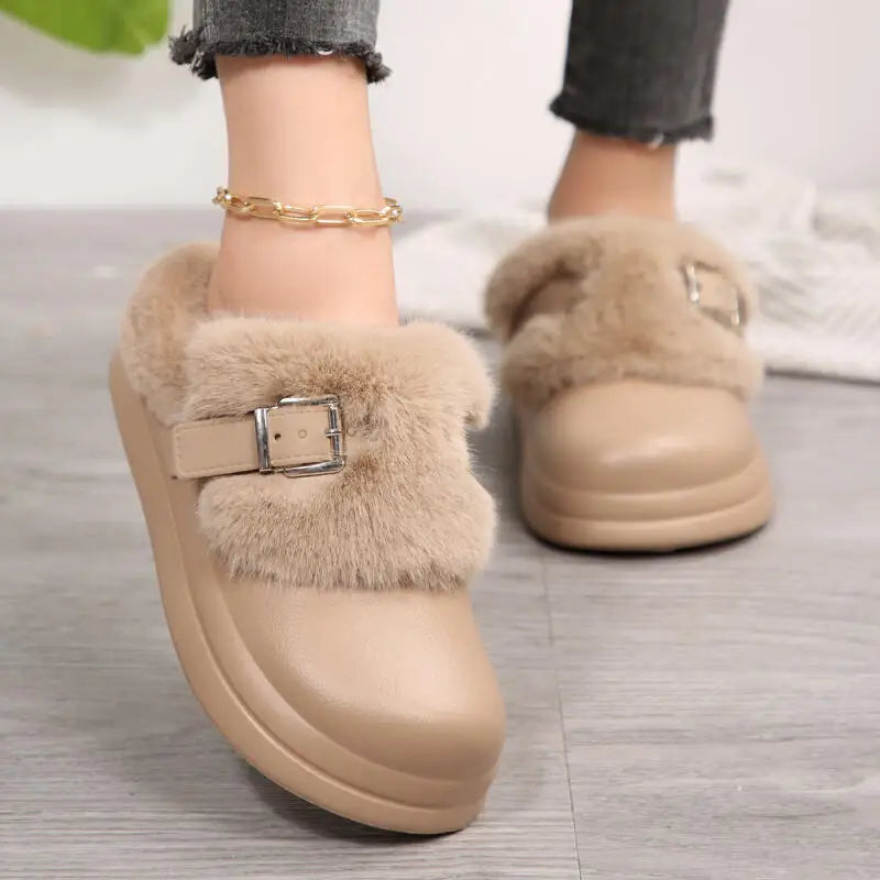 Mule chausson sabot fourré pour femme - Théane