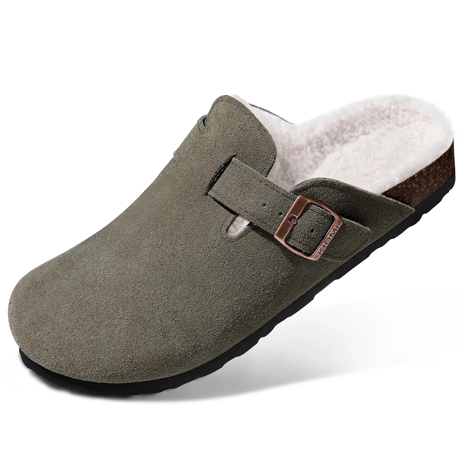 Mule confort en daim pour femme - Yséa