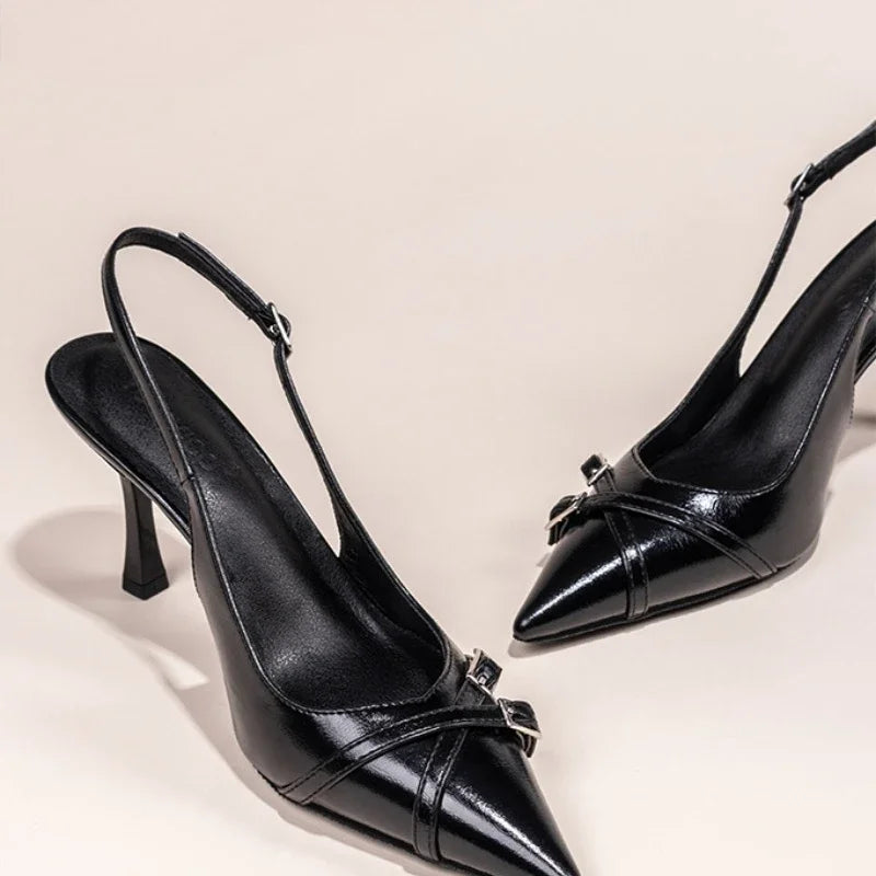 Mule femme à talon élégante - Héloïse