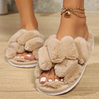 Mule chausson croisé fourré pour femme - Vespera
