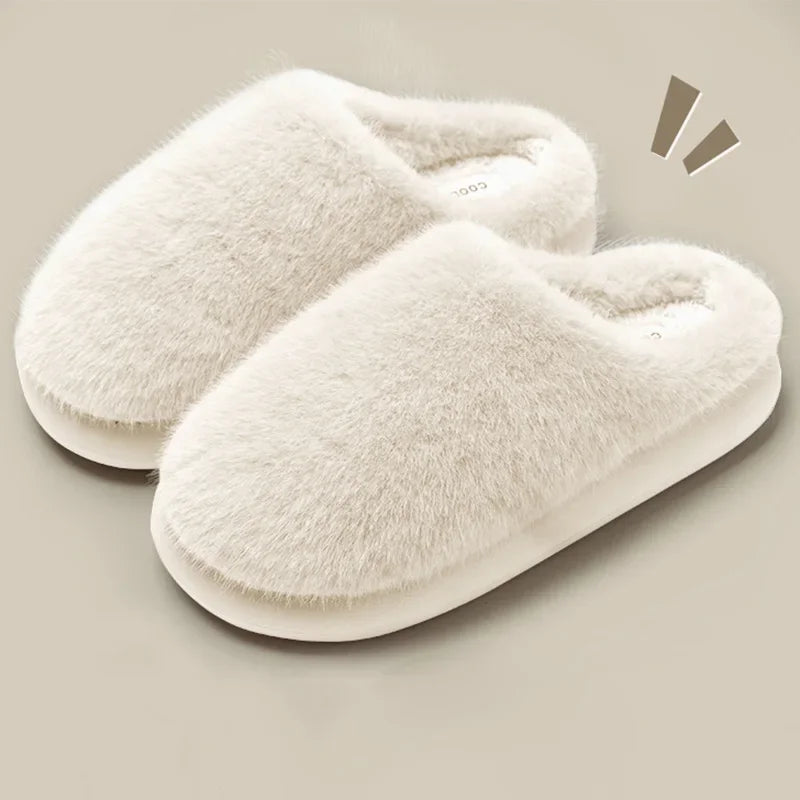 Mule chausson en peluche fourrée pour femme - Roxane