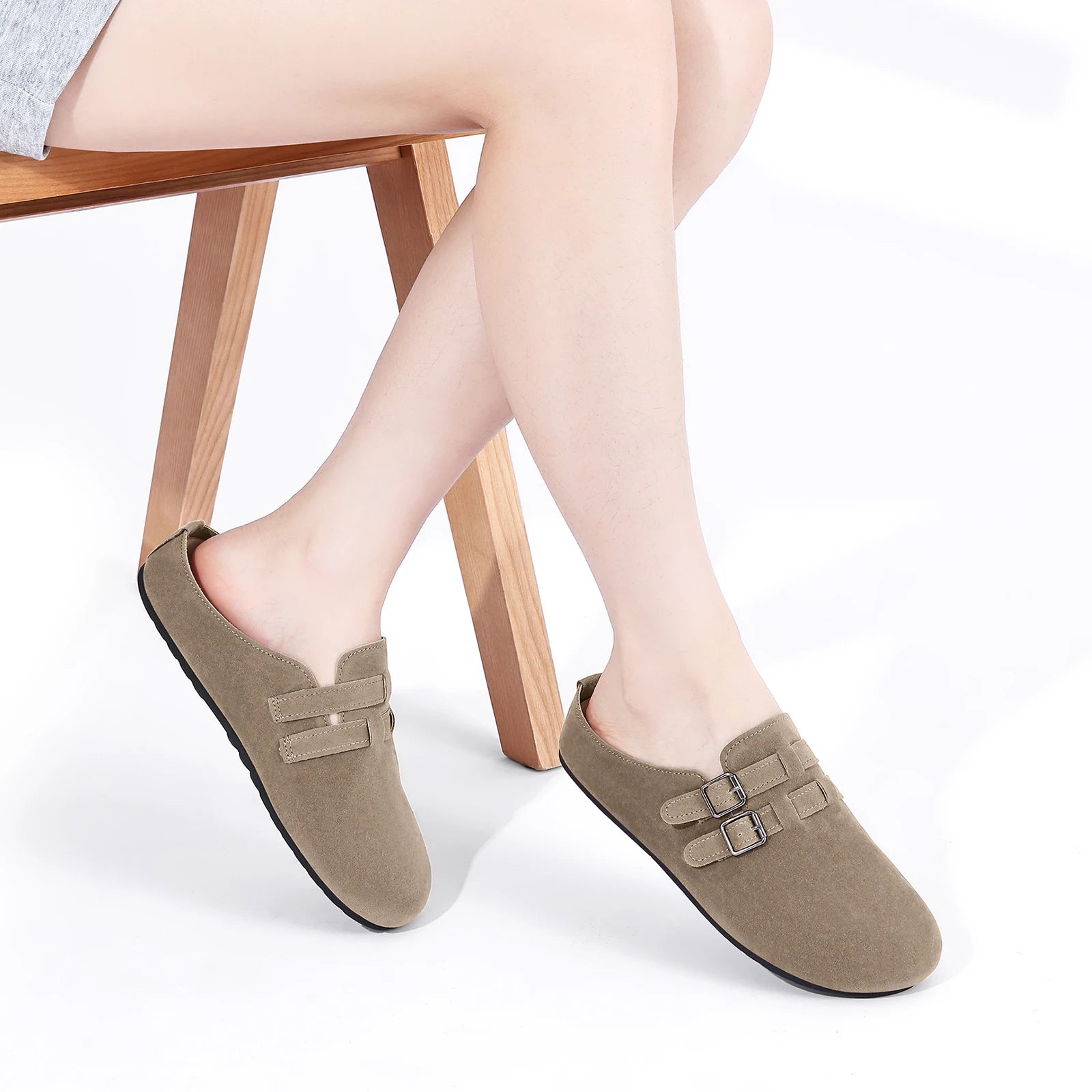 Mule confort pour femme double boucle - Harmonie