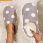 Mule chausson à motif fourré pour femme - Ésmée