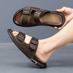 Mule extérieur homme en cuir - Axis