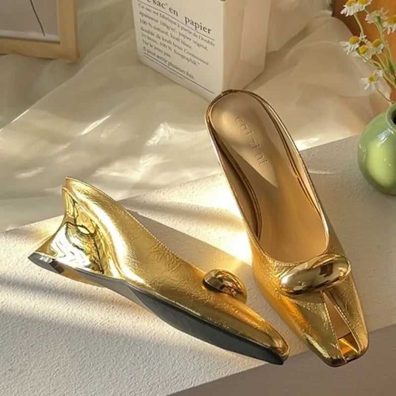 Mule femme à talon compensé - Élise