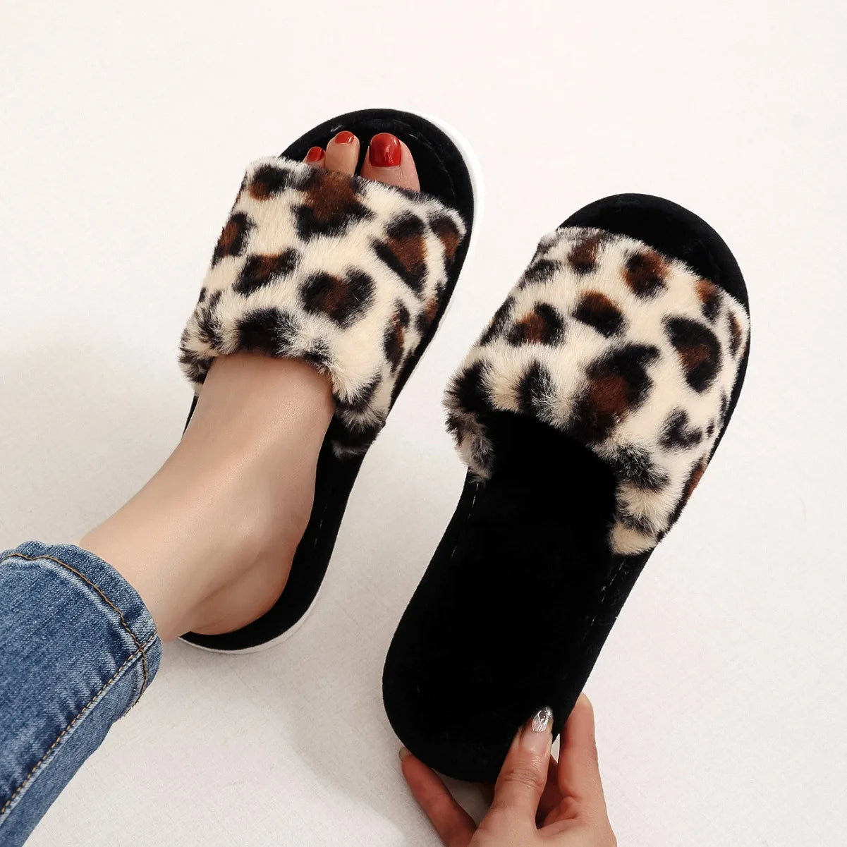 Mule chausson confort fourré pour femme - Cléophée