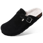 Mule confort en daim pour femme - Yséa