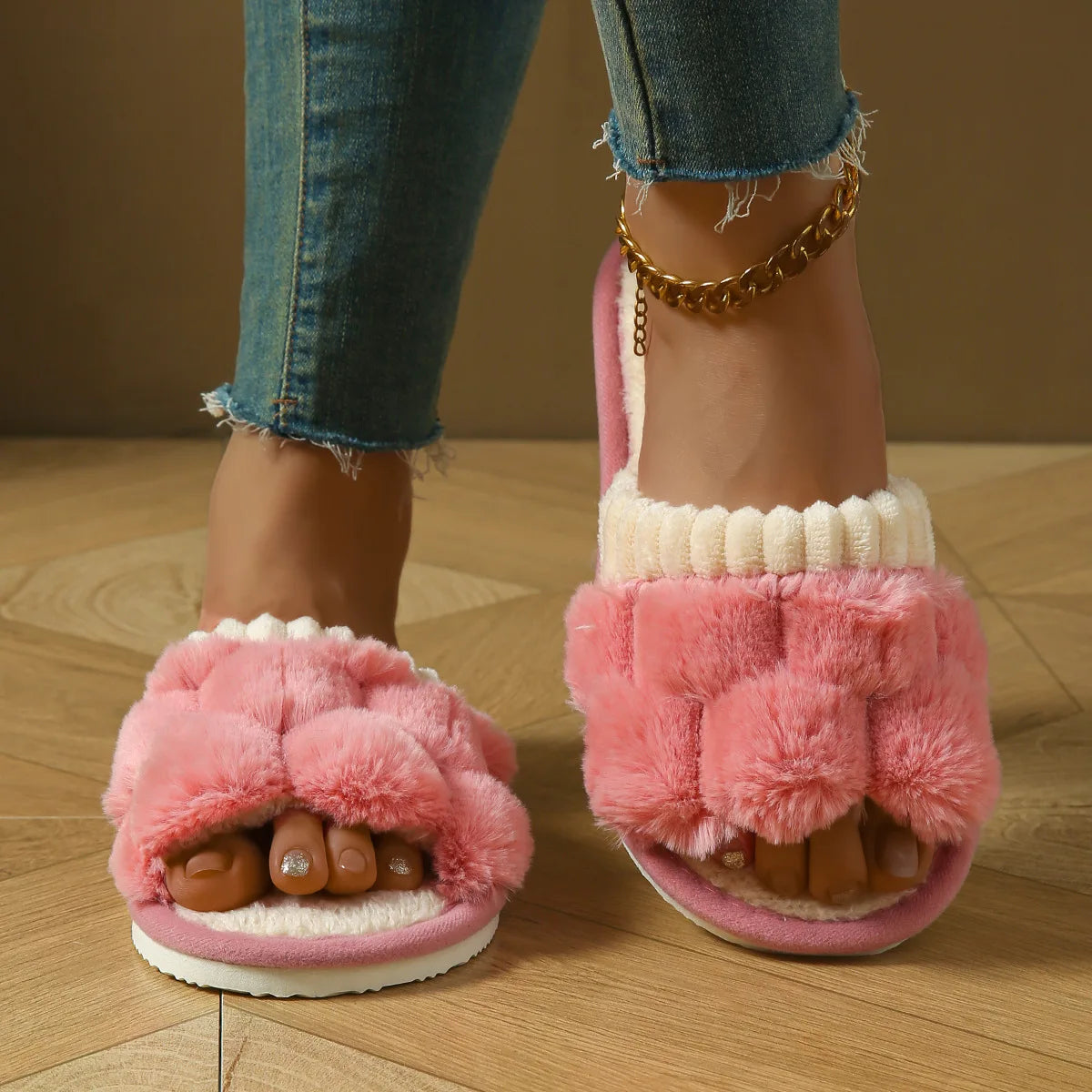 Mule chausson chaud fourré pour femme - Danaé