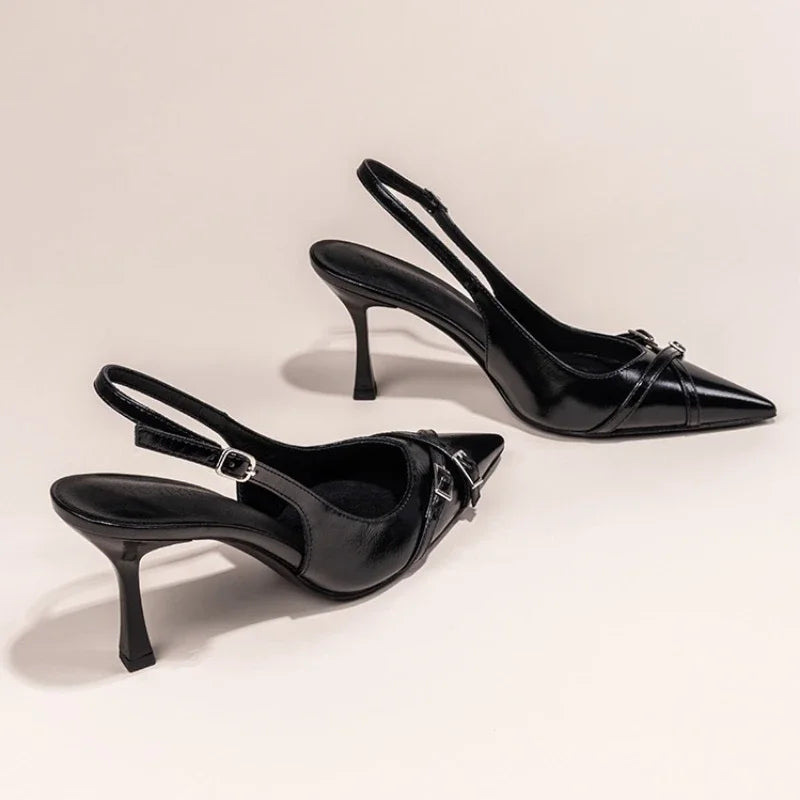Mule femme à talon élégante - Héloïse