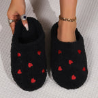 Mule chausson à motif fourré pour femme - Ésmée