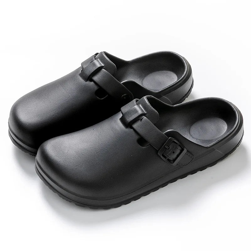 Mule confort pour femme imperméable - Céleste