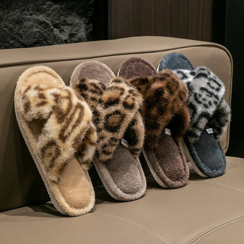 Mule chausson tendance fourré pour femme - Bérénice