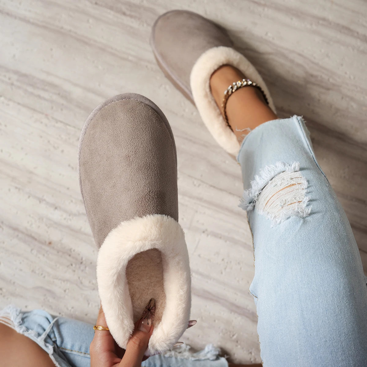 Mule confort molletonnée pour femme -  Althéa