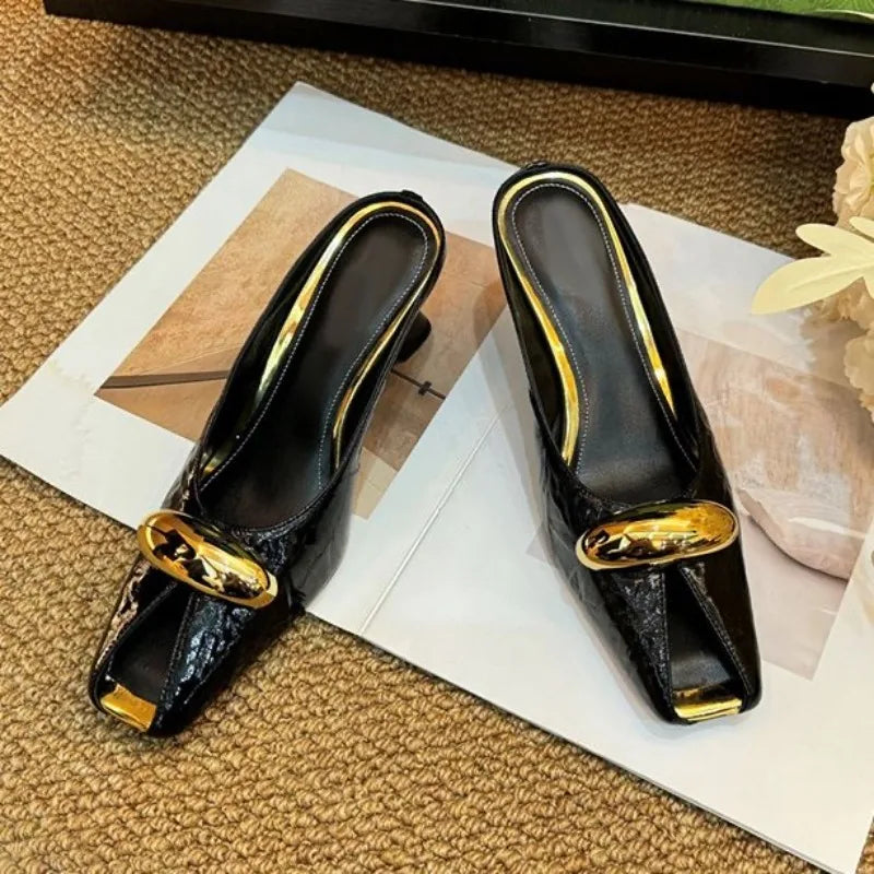 Mule femme à talon compensé - Élise