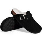 Mule confort en daim pour femme - Yséa