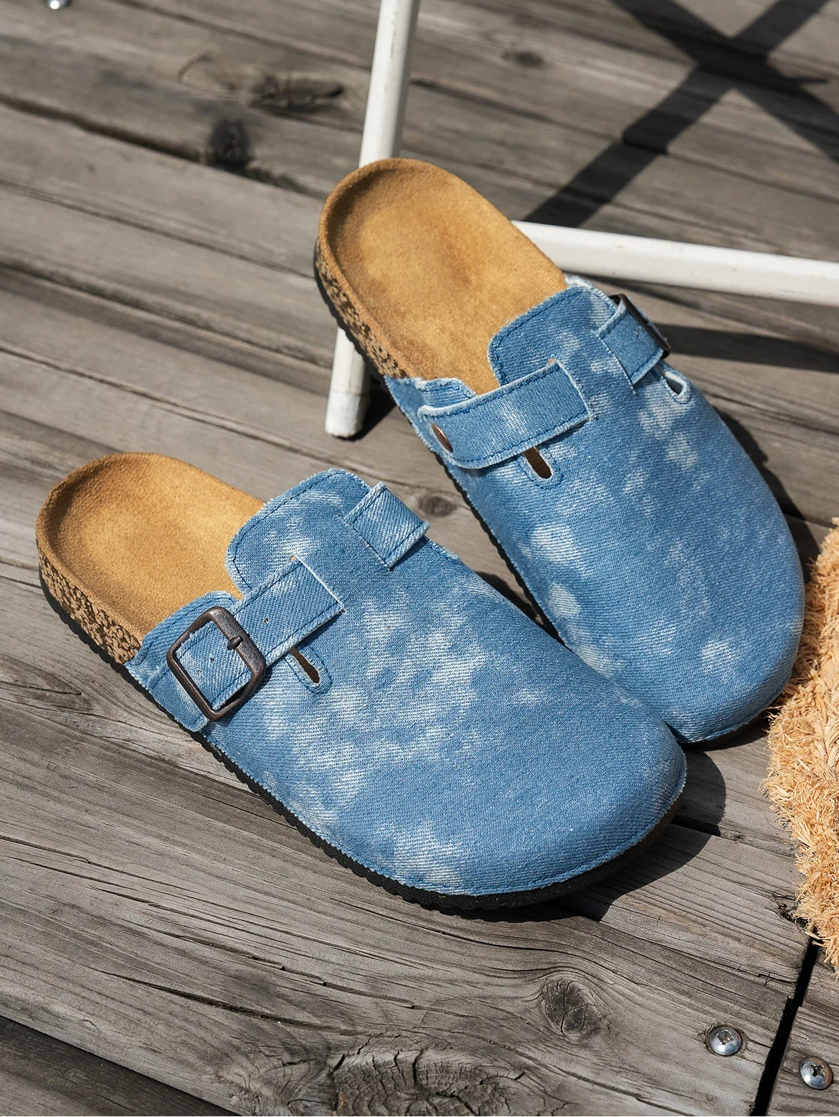 Mule confort effet délavé pour femme - Lumina