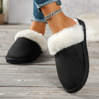 Mule chausson peluche fourré pour femme - Daphnéa