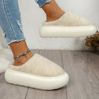 Mule chausson décontracté fourré pour femme - Anaëlle