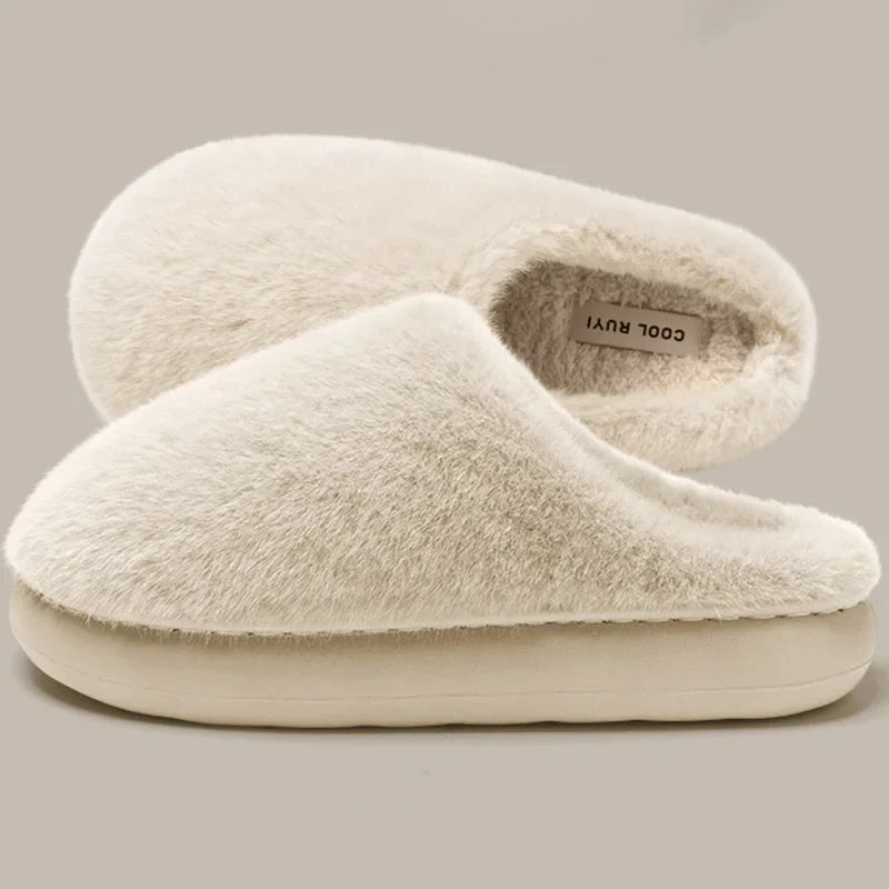 Mule chausson en peluche fourrée pour femme - Roxane