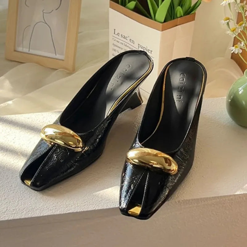 Mule femme à talon compensé - Élise