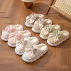 Mule chausson noeud fourré pour femme - Coralie