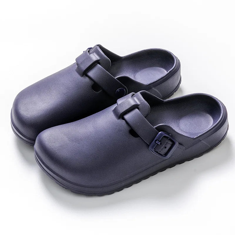 Mule confort pour femme imperméable - Céleste