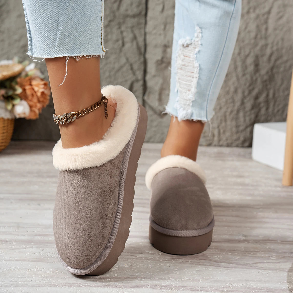 Mule confort molletonnée pour femme -  Althéa
