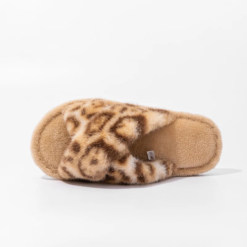 Mule chausson tendance fourré pour femme - Bérénice