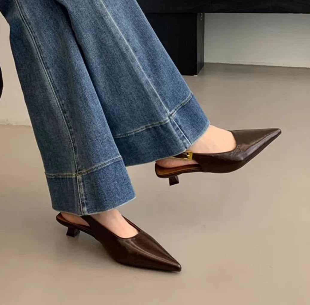 Mule femme à talon tendance - Constance