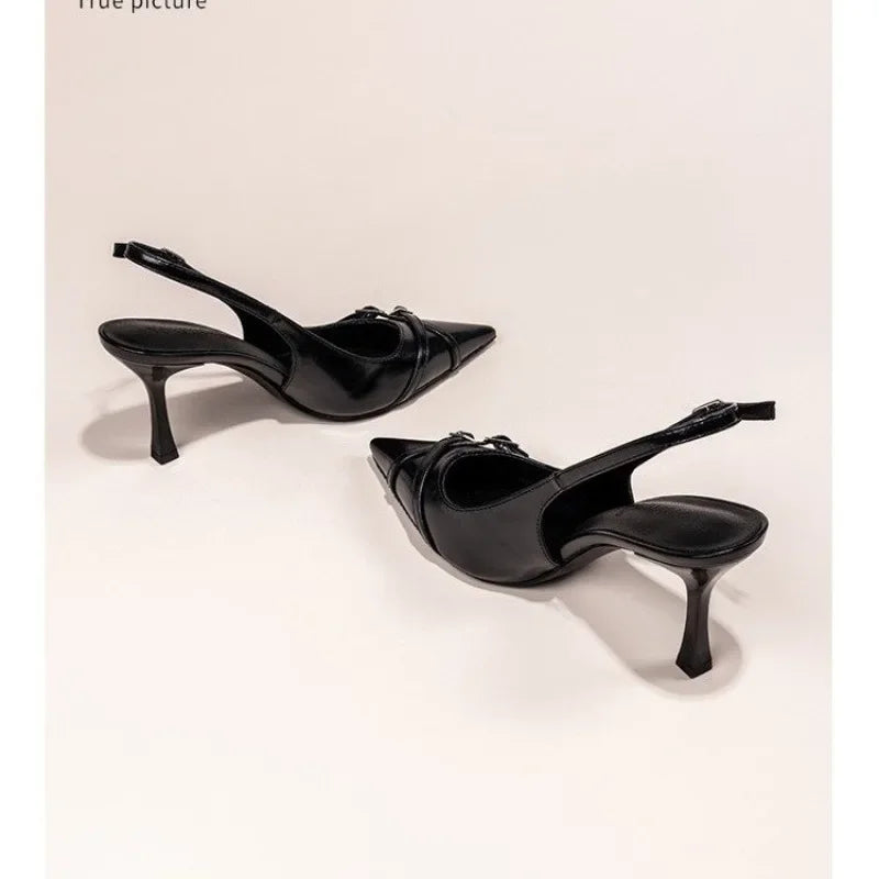 Mule femme à talon élégante - Héloïse