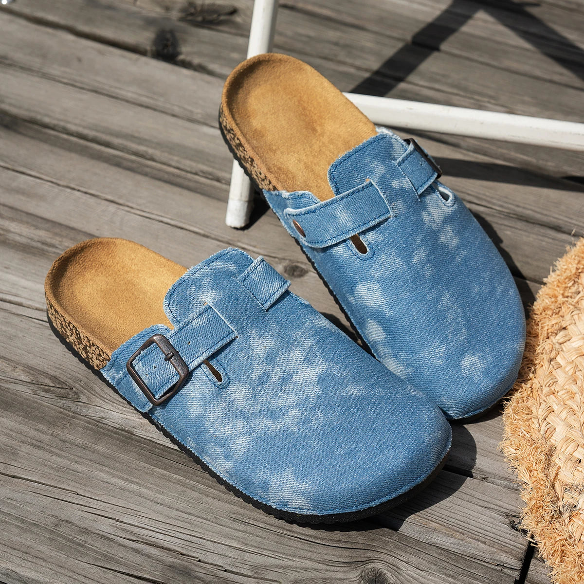 Mule confort effet délavé pour femme - Lumina